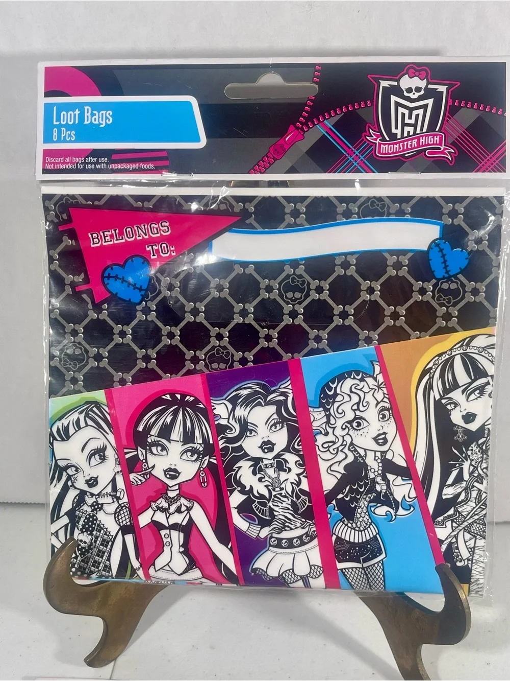 Monster High Loot Goodie Bags 8 Pcs Birthday Parties Supplies NIP X2